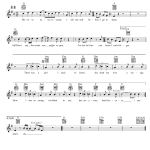 Split Enz History Never Repeats Musik Noten - Lead Sheet / Fake Book - 39301-0