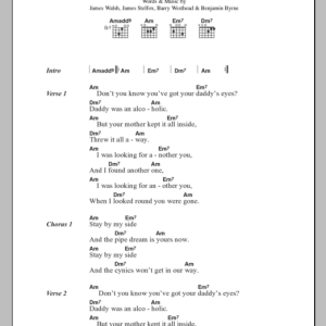 Starsailor Alcoholic Musik Noten - Guitar Chords/Lyrics - 100344-0