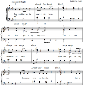Steely Dan Time Out Of Mind Musik Noten - Easy Piano - 66815-0