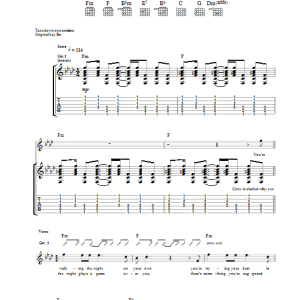 Stephen Fretwell If You Go Musik Noten - Guitar Tab - 33213-0