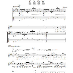 Stephen Fretwell Lost Without You Musik Noten - Guitar Tab - 33203-0