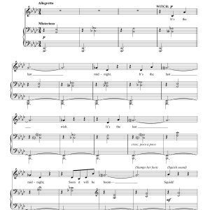Stephen Sondheim Last Midnight (from Into The Woods) Musik Noten - Piano & Vocal - 157038-0