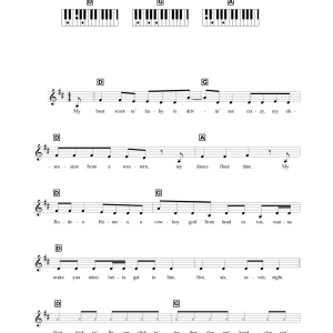 Steps 5, 6, 7, 8 Musik Noten - Piano, Vocal & Guitar Chords - 101209-0