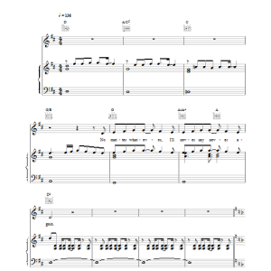 Steps Never Say Never Again Musik Noten - Piano, Vocal & Guitar Chords - 14816-0