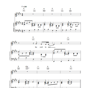 Steps Say Youll Be Mine Musik Noten - Piano, Vocal & Guitar Chords - 14817-0