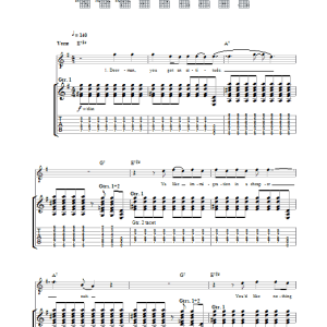 Stereophonics Doorman Musik Noten - Guitar Tab - 32394-0