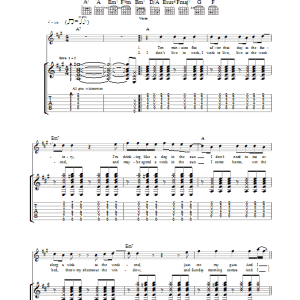 Stereophonics Last Of The Big Time Drinkers Musik Noten - Guitar Tab - 36700-0