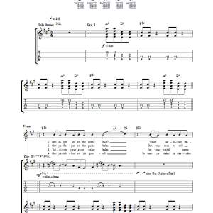 Stereophonics Pedalpusher Musik Noten - Guitar Tab - 32427-0