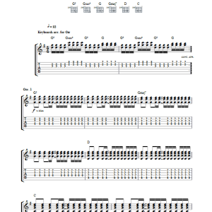 Stereophonics Rewind Musik Noten - Guitar Tab - 32426-0
