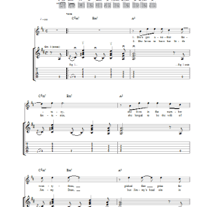 Stereophonics She Takes Her Clothes Off Musik Noten - Guitar Tab - 36777-0