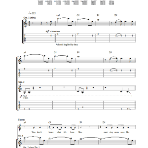 Stereophonics Superman Musik Noten - Guitar Tab - 32425-0