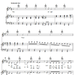 Steve Harwell Fun In The Sun Musik Noten - Piano, Vocal & Guitar Chords - 29897-0