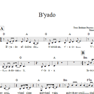 Steve Klaper B'yado Musik Noten - Lead Sheet / Fake Book - 66530-0