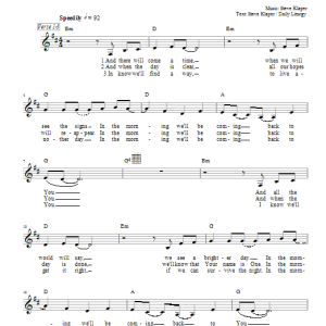 Steve Klaper Coming Back to You Musik Noten - Lead Sheet / Fake Book - 65963-0