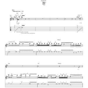Steve Vai Dying For Your Love Musik Noten - Guitar Tab - 64704-0