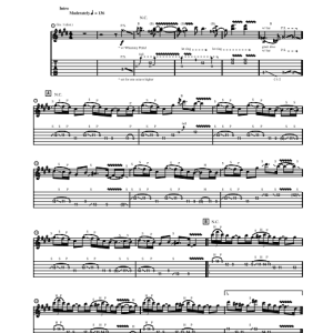 Steve Vai Massacre Musik Noten - Guitar Tab - 76799-0