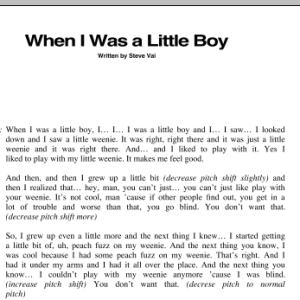 Steve Vai When I Was A Little Boy Musik Noten - Guitar Tab - 76781-0