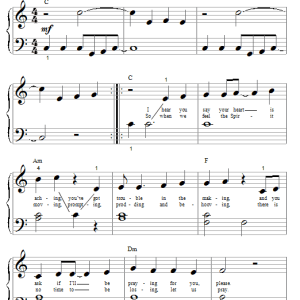 Steven Curtis Chapman Let Us Pray Musik Noten - Easy Guitar Tab - 52959-0