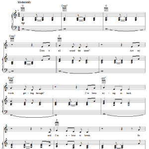 Steven Curtis Chapman My Surrender Musik Noten - Piano, Vocal & Guitar Chords - 62528-0