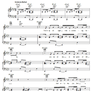 Steven Curtis Chapman One Heartbeat Musik Noten - Guitar Chords/Lyrics - 79446-0