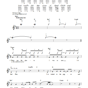 Steven Curtis Chapman Sometimes He Comes In The Clouds Musik Noten - Guitar Chords/Lyrics - 79398-0