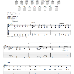 Steven Curtis Chapman The Change Musik Noten - Easy Guitar Tab - 52955-0