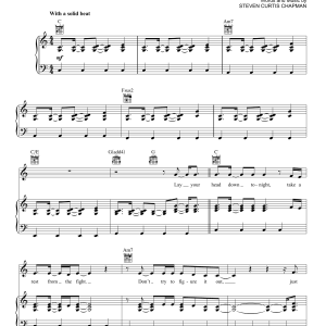 Steven Curtis Chapman The Glorious Unfolding Musik Noten - Piano, Vocal & Guitar Chords - 155432-0