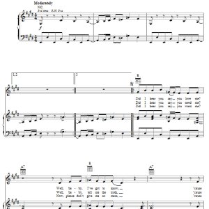 Stevie Wonder Did I Hear You Say You Love Me Musik Noten - Piano, Vocal & Guitar Chords - 21926-0