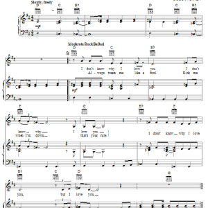 Stevie Wonder Don't Know Why I Love You Musik Noten - Piano, Vocal & Guitar Chords - 21939-0