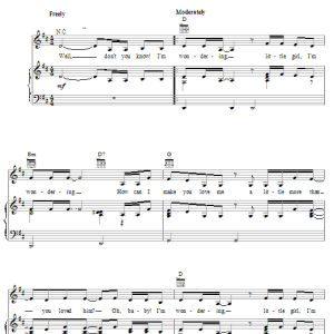 Stevie Wonder I'm Wondering Musik Noten - Piano, Vocal & Guitar Chords - 21945-0