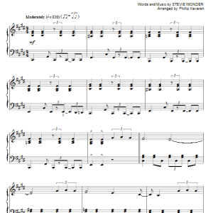 Stevie Wonder Isn't She Lovely (arr. Phillip Keveren) Musik Noten - Piano Solo - 55879-0