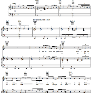 Stevie Wonder Knocks Me Off My Feet Musik Noten - Piano, Vocal & Guitar Chords - 21929-0