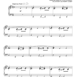 Stevie Wonder My Cherie Amour [Jazz version] Musik Noten - Piano Solo - 162708-0