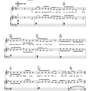 Sting Ballad Of The Great Eastern Musik Noten - Piano, Vocal & Guitar Chords - 153723-0