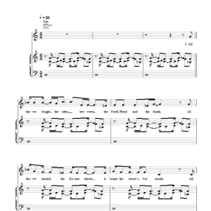 Sting Christmas At Sea Musik Noten - Piano, Vocal & Guitar Chords - 49705-0
