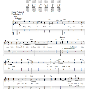 Sting If You Love Somebody Set Them Free Musik Noten - Easy Guitar Tab - 21623-0