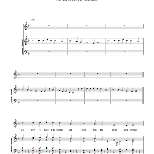 Sting Lo, How A Rose E'er Blooming Musik Noten - Piano, Vocal & Guitar Chords - 49708-0
