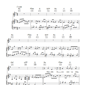 Sting Lullaby For An Anxious Child Musik Noten - Piano, Vocal & Guitar Chords - 49709-0
