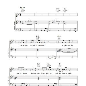 Sting Stolen Car Musik Noten - Piano, Vocal & Guitar Chords - 25766-0