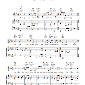Sting You Only Cross My Mind In Winter Musik Noten - Piano, Vocal & Guitar Chords - 49715-0