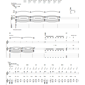 Story Of The Year Falling Down Musik Noten - Guitar Tab - 28269-0
