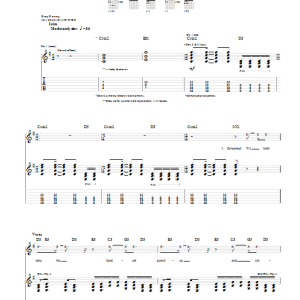 Story Of The Year In The Shadows Musik Noten - Guitar Tab - 28270-0