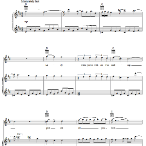 Styx Lady Musik Noten - Piano, Vocal & Guitar Chords - 65336-0