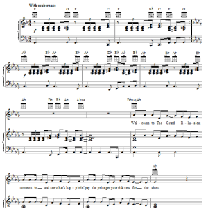 Styx The Grand Illusion Musik Noten - Piano, Vocal & Guitar Chords - 20667-0