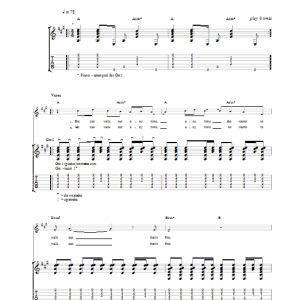 Suede By The Sea Musik Noten - Guitar Tab - 23220-0