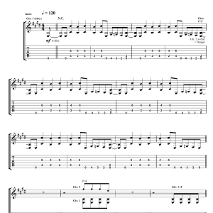 Suede Elephant Man Musik Noten - Guitar Tab - 105795-0