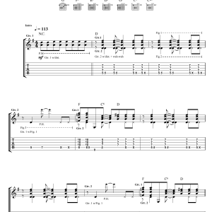 Suede Head Music Musik Noten - Guitar Tab - 105793-0