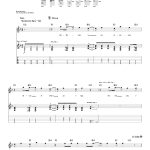 Sum 41 My Direction Musik Noten - Guitar Tab - 22943-0