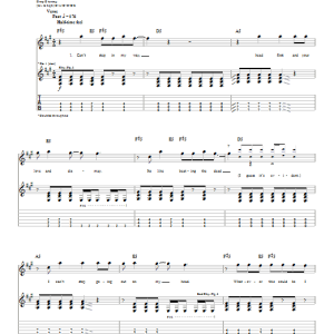Sum 41 No Brains Musik Noten - Guitar Tab - 22944-0