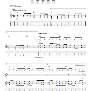 Sum 41 Thanks For Nothing Musik Noten - Guitar Tab - 22946-0